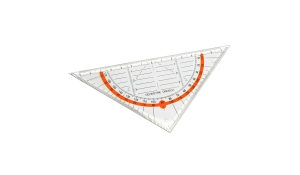 Triangular ruler - neonorange