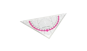 Triangular ruler - pink