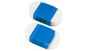Sharpener with eraser - blue