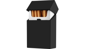 Zorr Zigarettenbox RUBBER schwarz