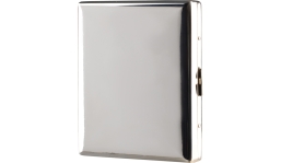 Zorr cigarette case brushed chrome