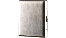 Zorr cigarette case brushed nickel