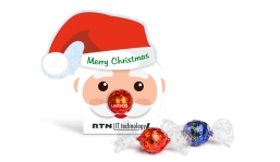 Lindt Lindor in promotional box Santa Claus
