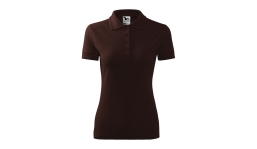 PIQUE POLO 210 Damen Polohemd - kaffee