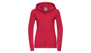 Ladies Authentic Hooded Sweat - red