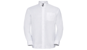 Oxford Hemd Men Langarm - weiß