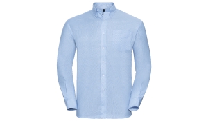 Oxford Hemd Men Langarm - oxford blau