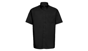 Oxford Hemd Men Kurzarm - schwarz