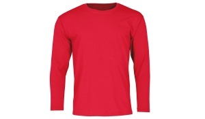 valueweight long sleeve t unisex - red