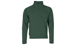 Premium Zip Neck Sweat Unisex - bottle green