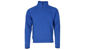 Premium Zip Neck Sweat Shirt Unisex - königsblau