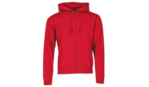 Premium hooded sweat jacket Men - red