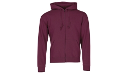 Premium Kapuzen-Sweatjacke Men - burgund