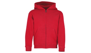Premium hooded sweat jacket Kids - red