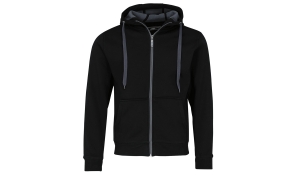 Doubleface Hooded Jacket unisex - black/carbon