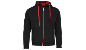 Doubleface Hooded Jacket unisex - black/red