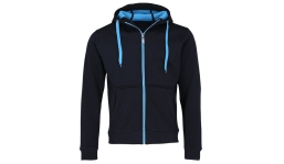 Doubleface Kapuzen-Jacke Unisex - marine/aqua