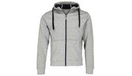 Doubleface Hooded Jacket unisex - sports gray/navy