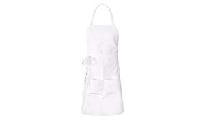 Vario apron mixed fabrics - white