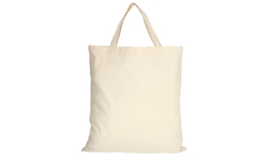 Cotton bag Classic with short handles - nature