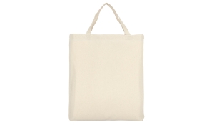Cotton bag Classic with bottom gusset - nature