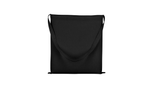 Cotton bag Classic with a long handle - black