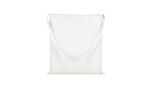 Cotton bag Classic with a long handle - white