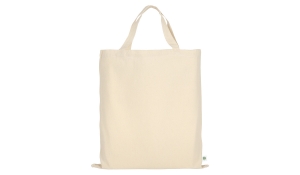 Tasche aus Organic-Baumwolle mit zwei kurzen Henkeln