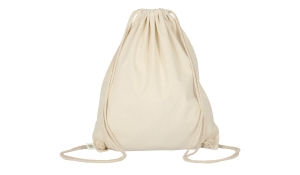 Drawstring bag made from organic cotton