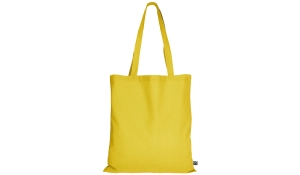Tasche aus Fairtrade-Baumwolle mit zwei langen Henkeln - gelb