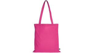 Tasche aus Fairtrade-Baumwolle mit zwei langen Henkeln - pink