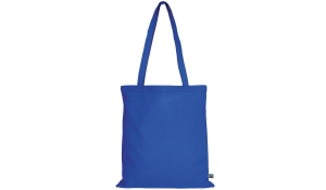Tasche aus Fairtrade-Baumwolle mit zwei langen Henkeln - royalblau