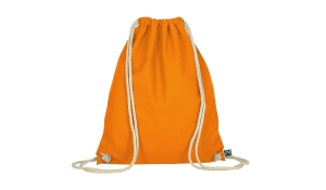 gymnastic bag made of fairtrade cotton - mandarin