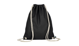 gymnastic bag made of fairtrade cotton - black