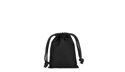 PP drawstring bag 10 x 14 cm - black