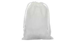 PP drawstring bag 15 x 20 cm - white