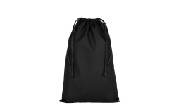 PP drawstring bag 30 x 45 cm - black