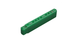 Kunststoff-Zollstock Handling - grün (gefrostet)