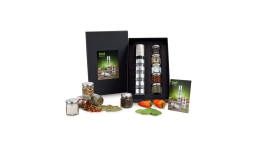 Gift box / Present set: 5 in 1 - spice mill variation