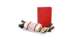 Gift box / Present set: Christmas Stollen in red gift box