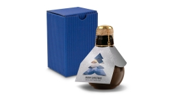 Origineller Sekt Merry Christmas - Karton Blau, 125 ml