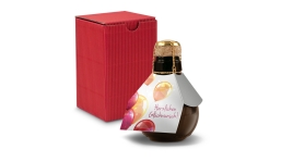 Small sparkling wine Herzlichen Glückwunsch - gift box red, 125 ml