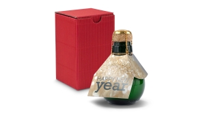 Origineller Sekt Happy New Year - Karton Rot, 125 ml