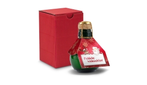 Gift box / Present set: Smallest bottle of sparkling wine: Fröhliche Weihnachten