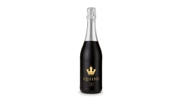 Sparkling wine Cuvée - Bottle black - Capsule silver, 0.75 l