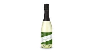Sparkling wine Cuvée - Bottle clear - Capsule black, 0.75 l