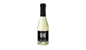 Golden Flakes small - bottle clear - Capsule black, 0.2 l