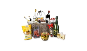 Gift box / Present set: Gift basket XXL - Shopping basket with 14 delicious products