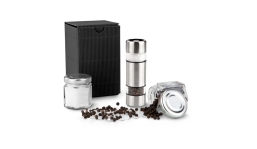 Gift box / Present set: Salt & Pepper in mini Black