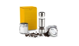 Gift box / Present set: Salt & Pepper in mini Yellow